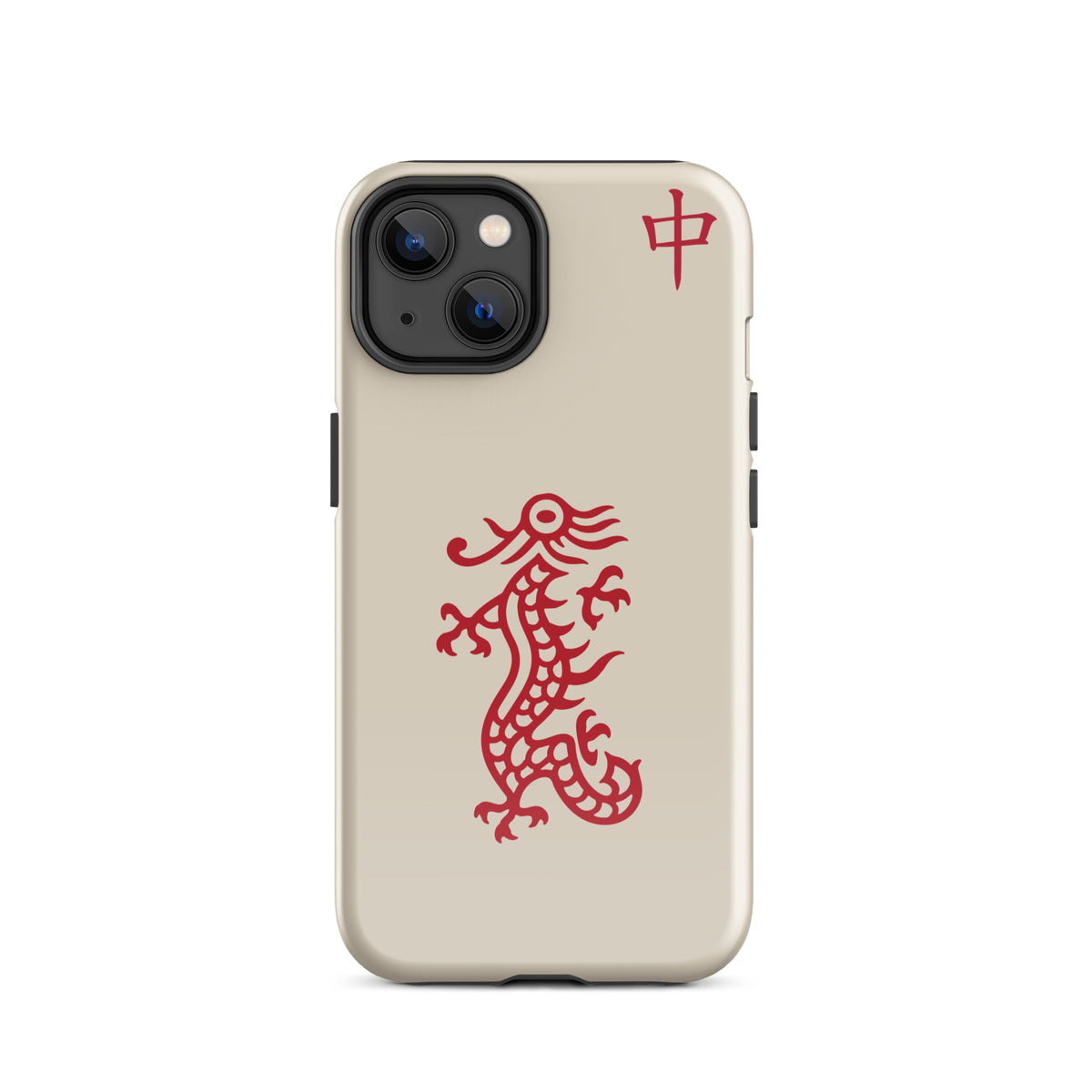 Red Dragon Mahjong phone case for iPhone 14