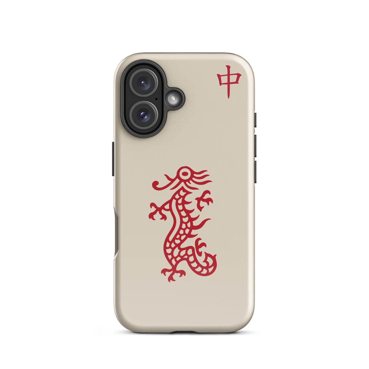 Red Dragon Mahjong phone case for iPhone 16