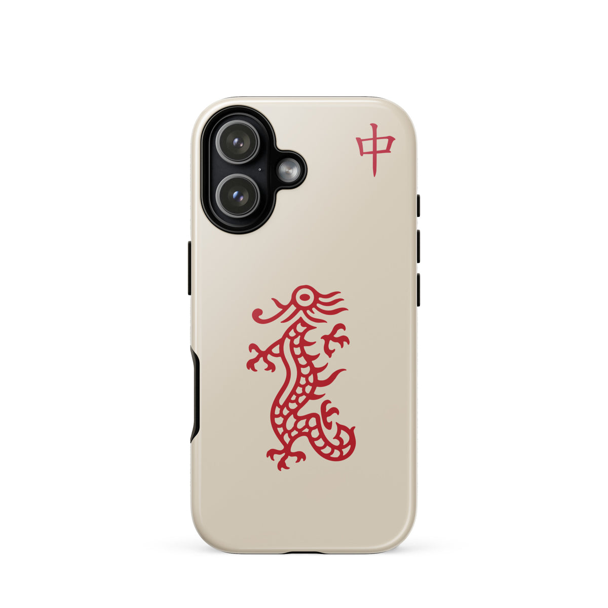 Red Dragon Mahjong phone case for iPhone 17